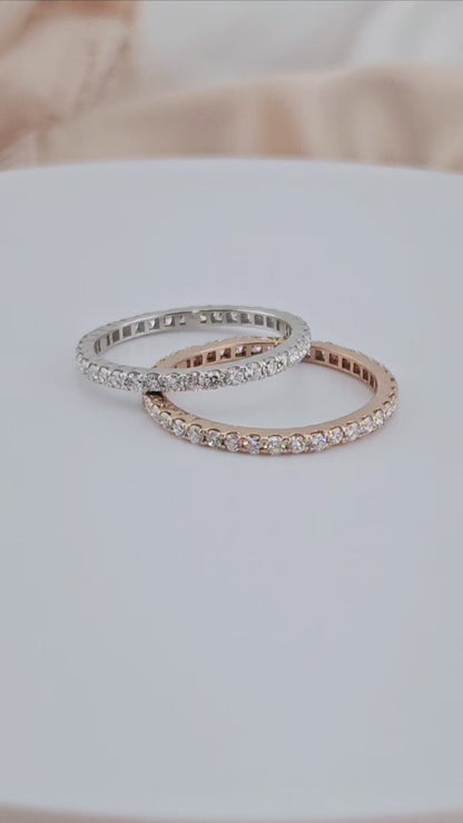 0.6ct Lab-Grown Diamond Full Eternity Ring